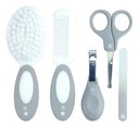 Ver imagem 2 de Kit Higiene Bebe 5 Peças com Necessaire Cinza Pimpolho