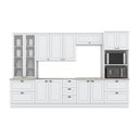 Ver imagem 2 de Cozinha Completa 7 Peças 100% MDF 12 Portas 7 Gavetas com Torre Quente e Cristaleira Americana Henn