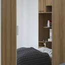 Ver imagem 6 de Guarda Roupa Queen Modulado Espelho Cp06 Delphi Avelã L01 - Mpozenato