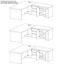 Ver imagem 3 de Conjunto Escritório Artany: Mesa e Estante c/ LED