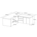 Ver imagem 4 de Conjunto Escritório Artany: Mesa e Estante c/ LED