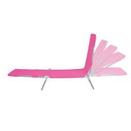 Cadeira Espreguiçadeira Textiline - Rosa Mor - 7