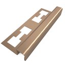 Ver imagem 1 de Perfil Quadrado, Aço Inox 304, Escovado, Bronze - 10 X 12 X 2000 Mm
