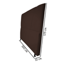Ver imagem 2 de Cabeceira Estofada Topázio 160 cm Para Cama Box Quarto Queen Size Luxo MV Estofados Suede Marrom