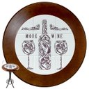 Ver imagem 3 de Cj Mesa Madeira Azulejo 60cm - Bistrô Fixa 98cm + 4 Banquetas 73 - Natural - More Wine