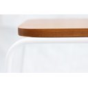 Ver imagem 4 de Mesa Lateral Letti Banco Sapateira Industrial Elegante:Branco