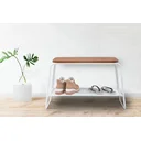 Ver imagem 3 de Mesa Lateral Letti Banco Sapateira Industrial Elegante:Branco