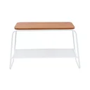 Ver imagem 2 de Mesa Lateral Letti Banco Sapateira Industrial Elegante:Branco
