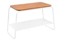 Ver imagem 1 de Mesa Lateral Letti Banco Sapateira Industrial Elegante:Branco