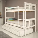 Ver imagem 1 de Treliche de Madeira Solteiro com 3 Gavetas de Exclusivo Totalità