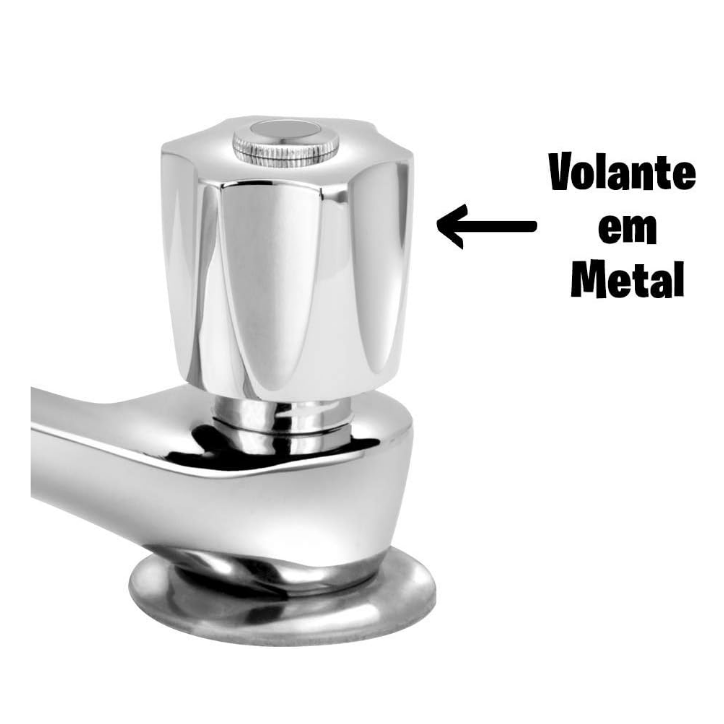 Torneira para Lavatório 1194 Metal Cromado C-25 Luxo Casagrande Mundial Exclusivo - 2