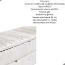 Ver imagem 2 de Calçadeira Baú Sapateira 190cm Ayla Veludo Tampo Reto