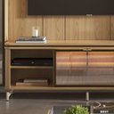 Ver imagem 6 de Estante para TV Home Theater 75" 100% MDF 254cm Cristaleiras Reflecta LED Interno Lincoln Float