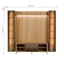 Ver imagem 5 de Estante para TV até 75 Polegadas com 2 Cristaleiras Vidro Reflecta 100% MDF com LED Lincoln Float