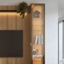 Ver imagem 7 de Estante para TV Home Theater 75" 100% MDF 254cm Cristaleiras Reflecta LED Interno Lincoln Float