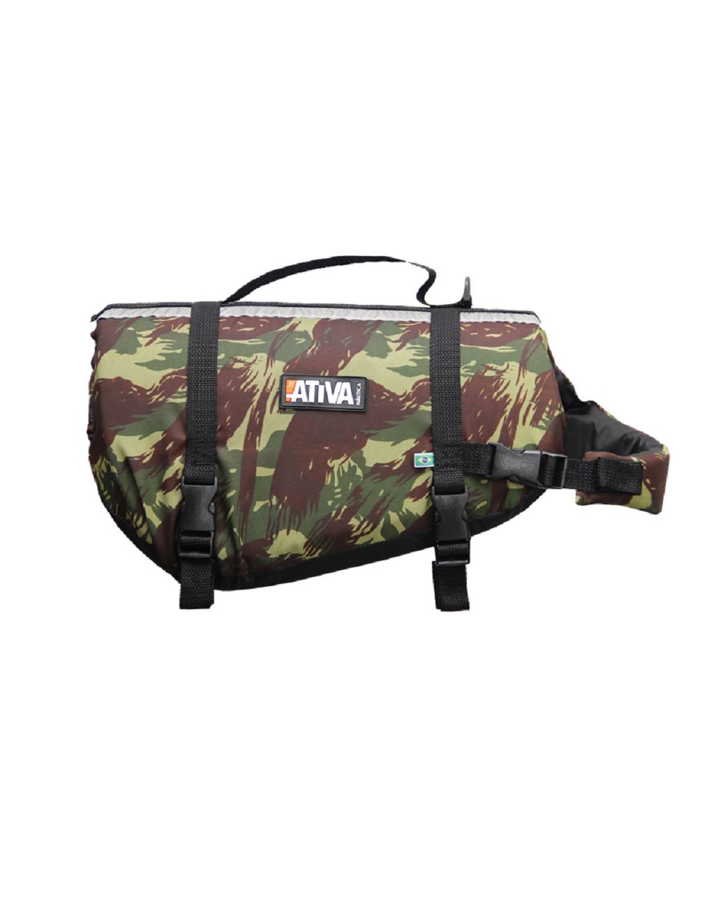 COLETE SALVA VIDAS CAMUFLADO PARA CÃES ACIMA DE 36KG Ativa Nautica Pet Vest - 1