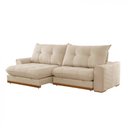 Ver imagem 3 de Sofá Argo Boucle Creme 02 Módulos 120 Cm B25cm Meu Sofá Online