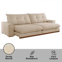 Ver imagem 5 de Sofá Argo Boucle Creme 02 Módulos 120 Cm B25cm Meu Sofá Online