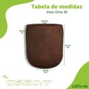 Ver imagem 2 de Vaso Oma 36 (27l) Cor Aço Corten Japi