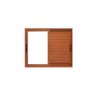 Janela de alumínio veneziana 03 folhas madeiro Maxx 120X120 - 2