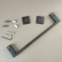Ver imagem 4 de Toalheiro Simples 30cm Gardênia Suporte Porta Toalha de Rosto Piatina Banheiro Preto