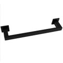 Ver imagem 2 de Toalheiro Simples 30cm Gardênia Suporte Porta Toalha de Rosto Piatina Banheiro Preto