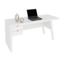 Ver imagem 2 de Mesa de Escritório com 2 Gavetas 163x74cm Me4122 Branco