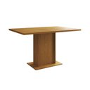 Ver imagem 4 de Mesa Jantar Londres Retangular Canela 137x90cm 6 Cadeiras Estofadas Vermelho Ferro Branco