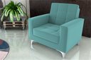 Ver imagem 1 de Poltrona Decorativa Thaina Veludo Verde Menta E437 - Matrix
