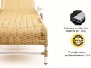 Ver imagem 3 de 2 Espreguiçadeiras e Mesa em Alumínio para Piscina, Jardim - Avelã