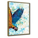 Ver imagem 3 de Quadro Decorativo Textura Cx Alta Arara Azul 1 Pç 40x60