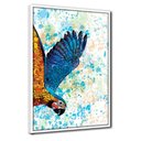 Ver imagem 4 de Quadro Decorativo Textura Cx Alta Arara Azul 1 Pç 40x60