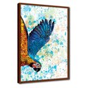 Ver imagem 1 de Quadro Decorativo Textura Cx Alta Arara Azul 1 Pç 40x60