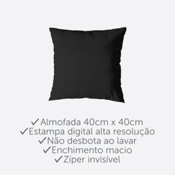 Kit 6 Almofadas Cheias 40cm X 40cm Decorativas Estampadas Digital Sala Sofá Quarto Pop Bicho - 4