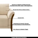 Ver imagem 4 de Kit 2 Poltronas Decorativas Pés em Madeira Market Linho Champagne - Gran Belo