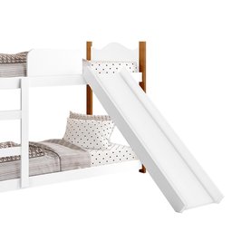 Beliche Infantil Montessoriana Com Escorregador Branco Encanto Gabrielli Móveis - 3