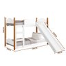 Beliche Infantil Montessoriana com Escorregador Branco Encanto Gabrielli Móveis - 4