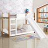 Beliche Infantil Montessoriana com Escorregador Branco Encanto Gabrielli Móveis - 1