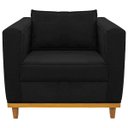 Ver imagem 5 de Kit Sofá 2 Lugares e Poltrona Europa Corano ADJ Decor - Preto