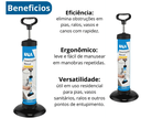 Ver imagem 4 de Desentupidor Manual de Vaso Pia Bomba Sucção Multiuso Kala