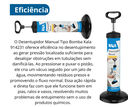 Ver imagem 5 de Desentupidor Manual de Vaso Pia Bomba Sucção Multiuso Kala