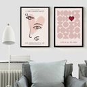 Ver imagem 1 de Kit 2 Quadros Picasso e Bauhaus - The Love 45x34cm - com Vidro:madeira Branca