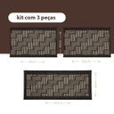 Ver mais imagens de Kit Tapete Passadeira 2pç Antiderrapante Cozinha Juta Srj Pt