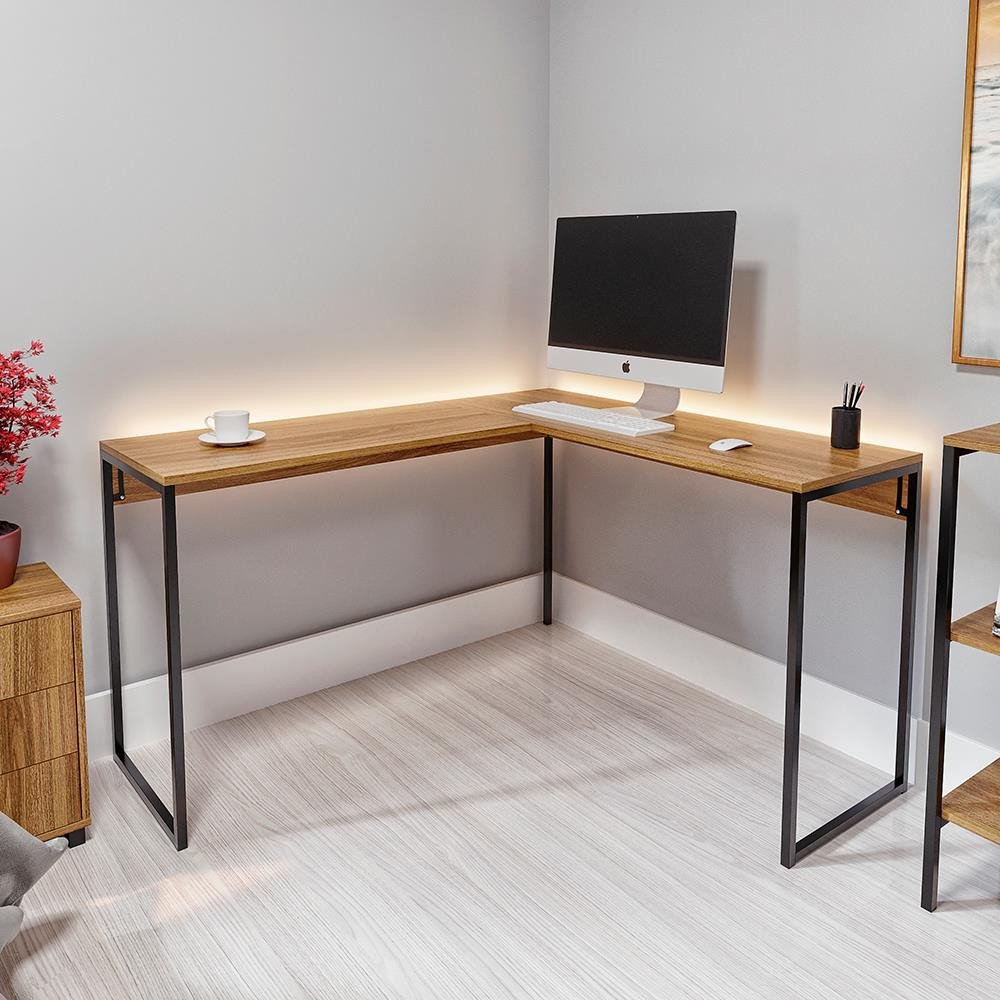 Mesa de Canto para Computador Brigatto Cubo | MadeiraMadeira