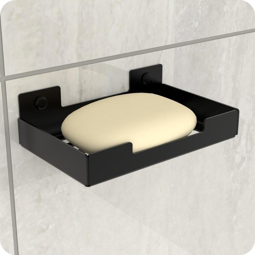 Kit Acessórios Para Banheiro Preto Fosco 6 Peças Elg - 5
