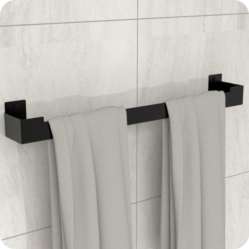 Kit Acessórios Para Banheiro Preto Fosco 6 Peças Elg - 10