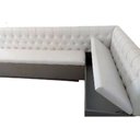 Ver imagem 1 de - Canto Alemão Branco Base Mdf L 1,50 X 2,00cm com Baú o Rei Das Poltronas Canto Alemão