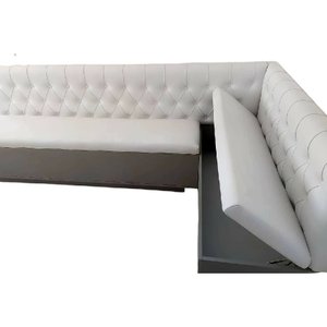 - Canto Alemão Branco Base Mdf L 1,50 X 2,00cm com Baú o Rei Das Poltronas Canto Alemão
