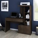 Ver imagem 1 de Escrivaninha Estante com 2 Portas e Gaveta Rústico