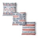 Ver imagem 1 de Kit 3 Capas de Almofada 43x43cm - Étnico - Tecido Veludo 100% Poliéster
